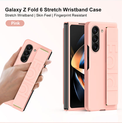 Samsung Galaxy Z Fold 6 Strap Holder Hard Shell Case - Black