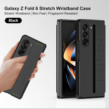 Samsung Galaxy Z Fold 6 Strap Holder Hard Shell Case - Black