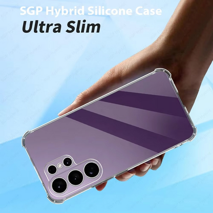 Samsung Galaxy S26 Ultra Anti Fallan Shockproof Clear Case - Transparent
