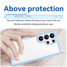 Samsung Galaxy S26 Ultra Anti Fallan Shockproof Case with Clear Back & Side Black - Transparent