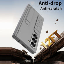 Samsung Galaxy Z Fold 6 Skin Feel Case with Silicon Band, Stand & HInge Protection