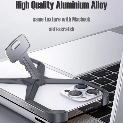 iPhone 16 Pro Max Rimless Metal Alloy Aluminum Bumper Case - Gold