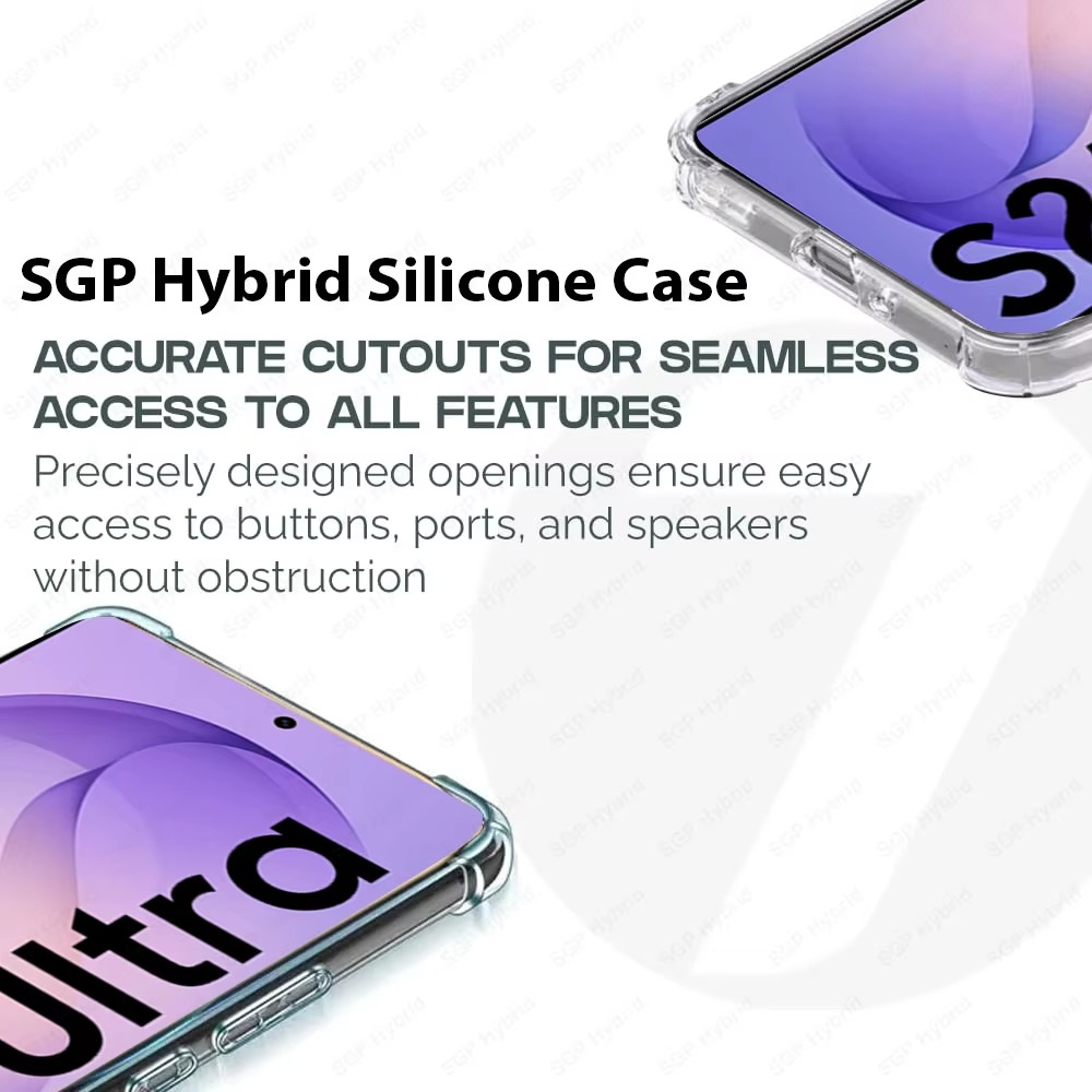 Samsung Galaxy S26 Ultra Anti Fallan Shockproof Clear Case - Transparent