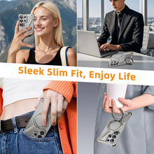 Samsung Galaxy S26 Ultra Z Shape Metal Case with Magsafe & 360° Rotatable Stand - Black