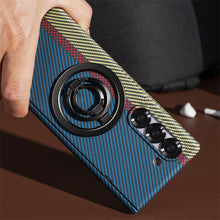 Samsung Galaxy Z Fold 6 Dual Shade Carbon Case with HInge & Glass Protection (Detachable Magfit Stand Included)