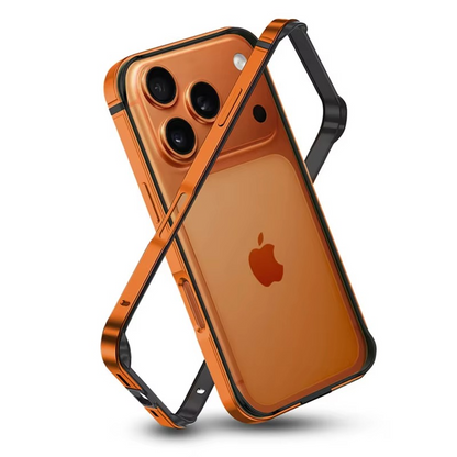 iPhone 17 Pro Aluminum Frame Metal Bumper Case - Blue