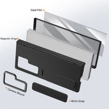 Samsung Galaxy Z Fold 7 Skin Feel Hard Case with Silicon Strap, Hinge & Front Glass