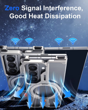 Samsung Galaxy Z Fold 7 Framless T Shape Metal Bumper with Magsafe & 360° Rotation Ring - Silver