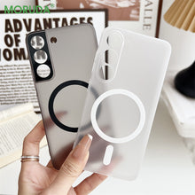 Samsung Galaxy S22 Paper Case Ultrathin Slim Profile Back Cover with MagSafe - Clear Matte Frosted