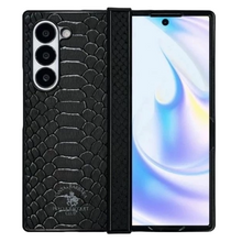 Samsung Galaxy Z Fold 6 Santa Barbara Knight Series Leather Protective Shell with Hinge Protection
