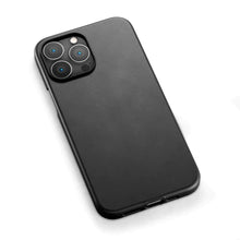 iPhone 13 Pro Kzdoo Noble Series Leather Back Cover Case - Black