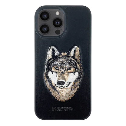 iPhone 14 Pro Max Santa Barbara Savanna Series Leather Case - Husky