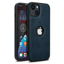 Fine Stitiching Phone 15 Leather Case Back Cover