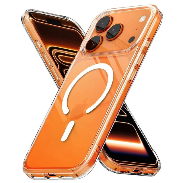 iPhone 17 Pro Max Anti Yellowing Cristal Clear Transparent Case with Magsafe