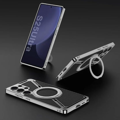 Samsung Galaxy S25 Ultra Luxe Armor Case with Magnetic 360° Ring & Magsafe