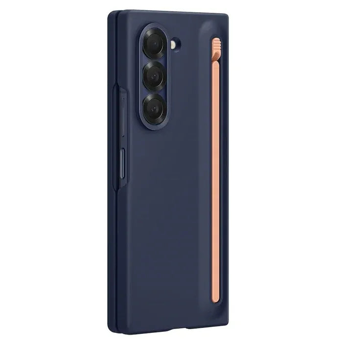 Samsung Galaxy Z Fold 6 Skin Feel S Pen Case with Front Glass Protection & Stylus