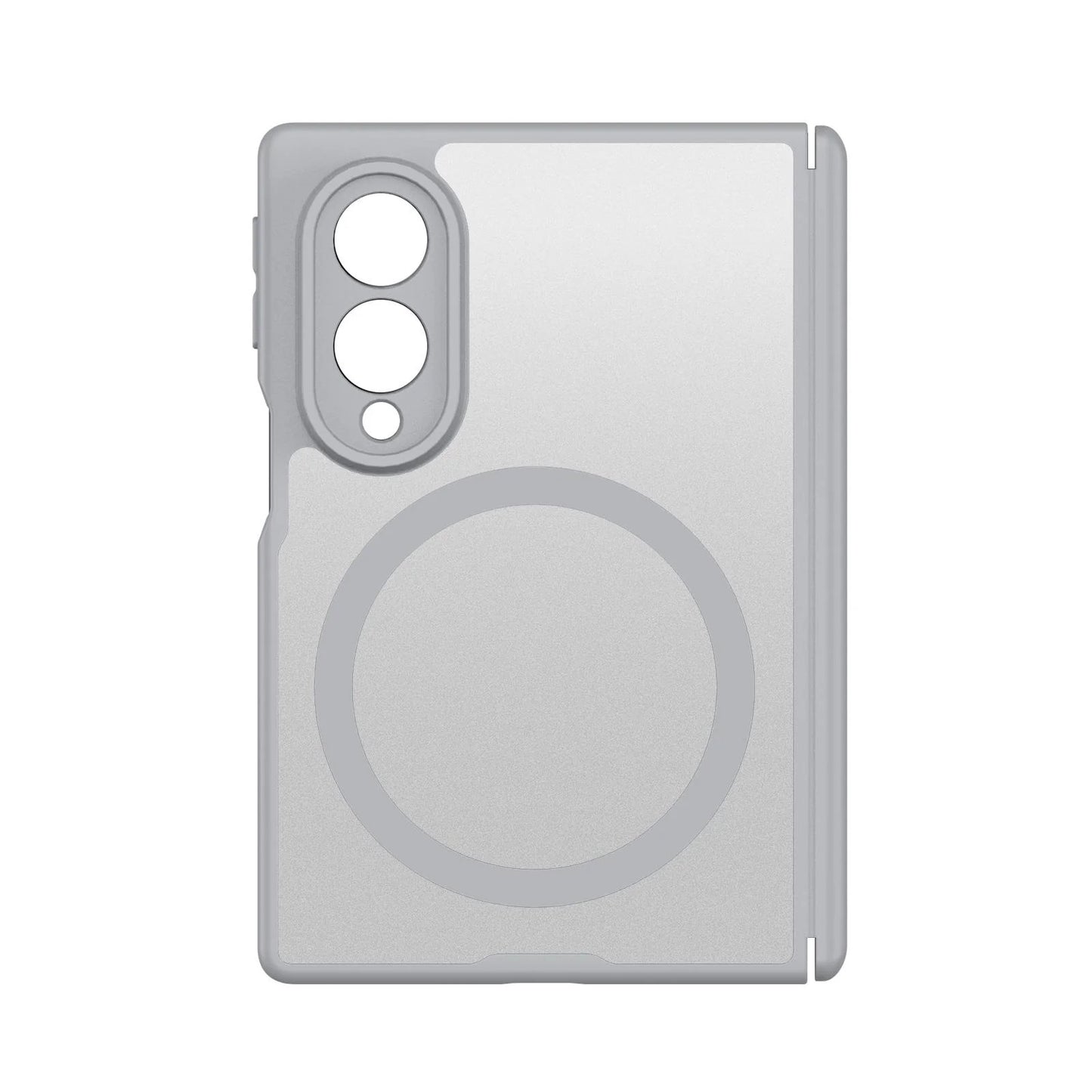 Samsung Z Fold8 Skin Feel Smoke, Dual Central Axis Magsafe Case with Hinge Protection