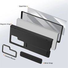 Samsung Galaxy Z Fold 7 Skin Feel Hard Case with Silicon Strap, Hinge & Front Glass