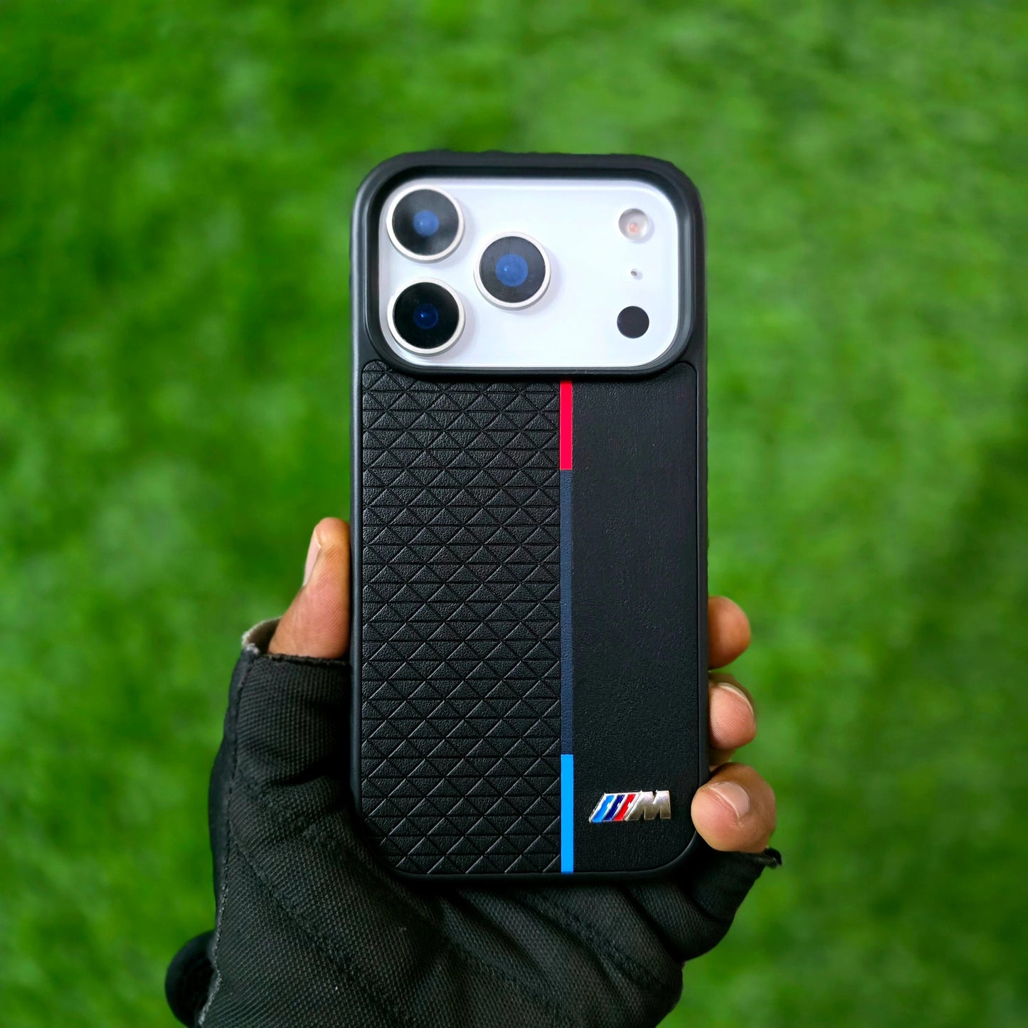 iPhone 17 Pro Case BMW M Sport Performance Series Leather Back Cover