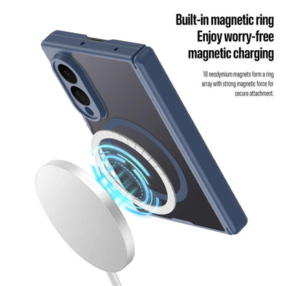 Samsung Z Fold8 Skin Feel Smoke, Dual Central Axis Magsafe Case with Hinge Protection