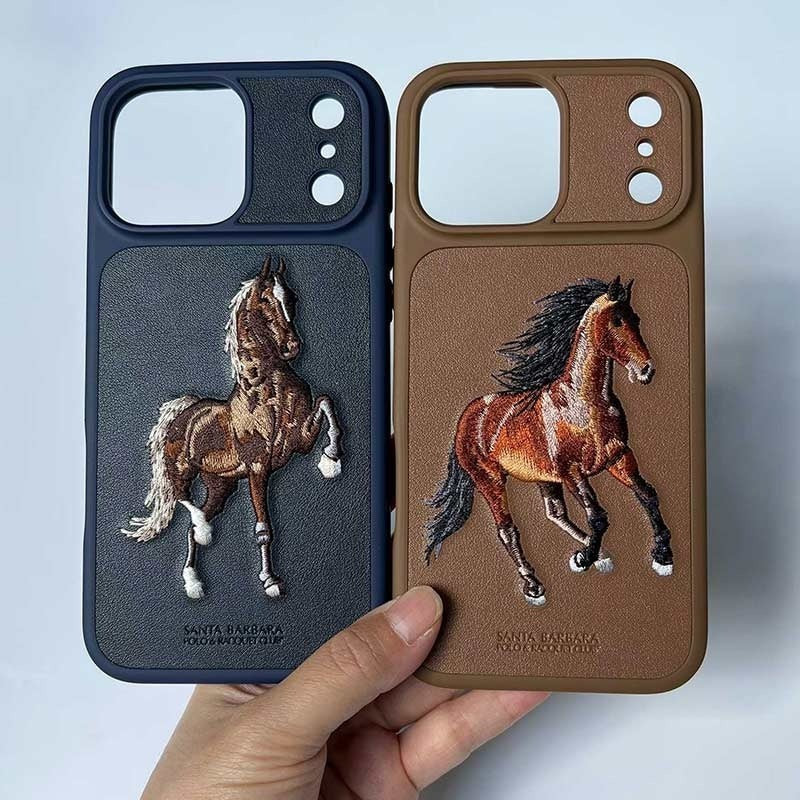iPhone 18 Pro Santa Barbara Boris Series Leather Back Cover