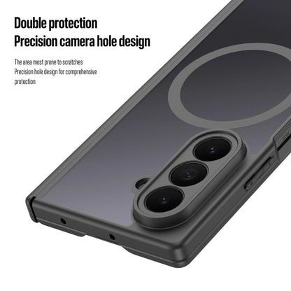Samsung Z Fold8 Ultra Skin Feel Smoke, Dual Central Axis Magsafe Case with Hinge Protection