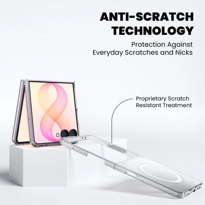 Samsung Z Fold8 Ultra Transparent Case, Crystal Clear Anti-Yellowing Back Cover with Magsafe
