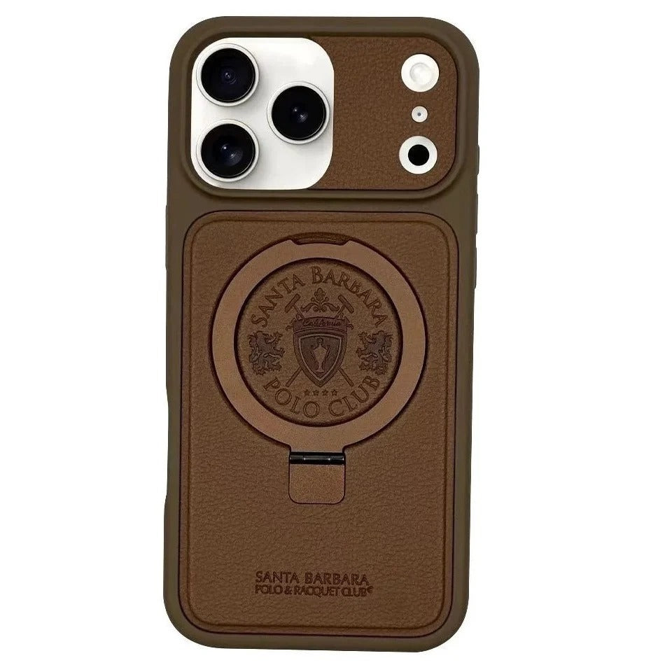 iPhone 18 Pro Leather Case, Original Santa Barbara Primo Series Leather Back Cover