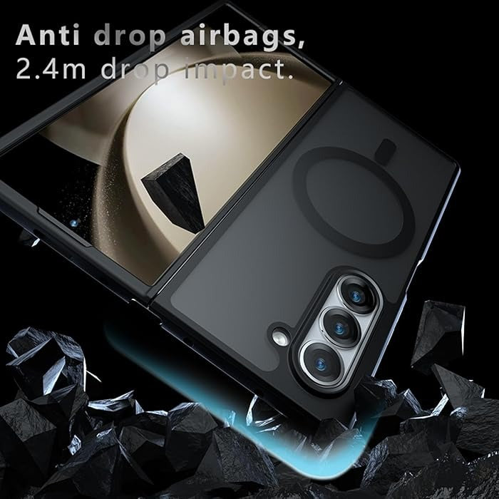 Samsung Galaxy Z Fold 6 Clear Shockproof Protection Case with Magsafe