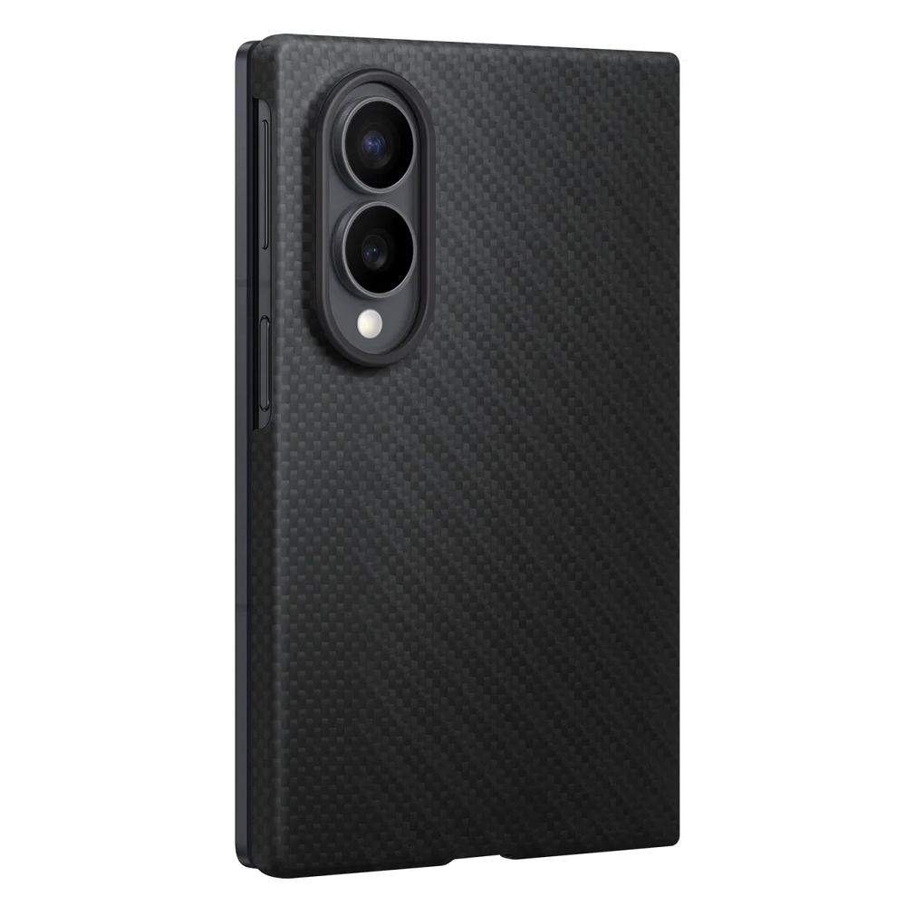 Samsung Z Fold8 Carbon Case, 0.8mm Slim Carbon Fiber Back Cover with Magsafe - Black