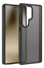 Samsung Galaxy S25 Ultra Rugged Frosted Matte Shock Proof Slim Back Cover - Black
