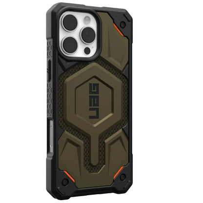 Apple iPhone 16 Pro Back Cover Monarch Pro Kevlar Ruged Armor with MagSafe - Gold