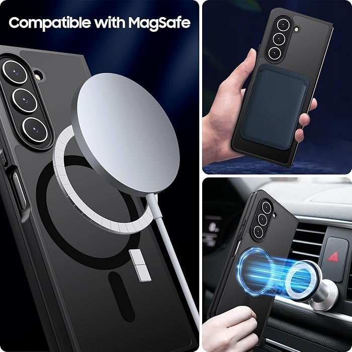 Samsung Galaxy Z Fold 6 Clear Shockproof Protection Case with Magsafe
