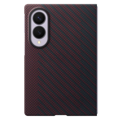 Samsung Z Fold8 Carbon Case, 0.8mm Slim Carbon Fiber Back Cover with Magsafe - Wine