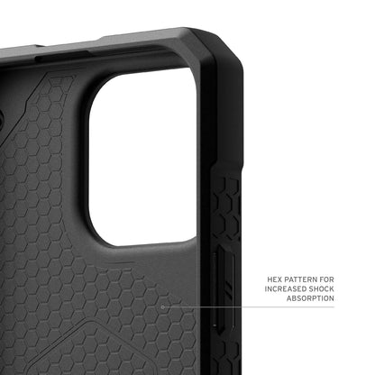 Apple iPhone 16 Pro Back Cover Monarch Pro Kevlar Ruged Armor with MagSafe - Gray