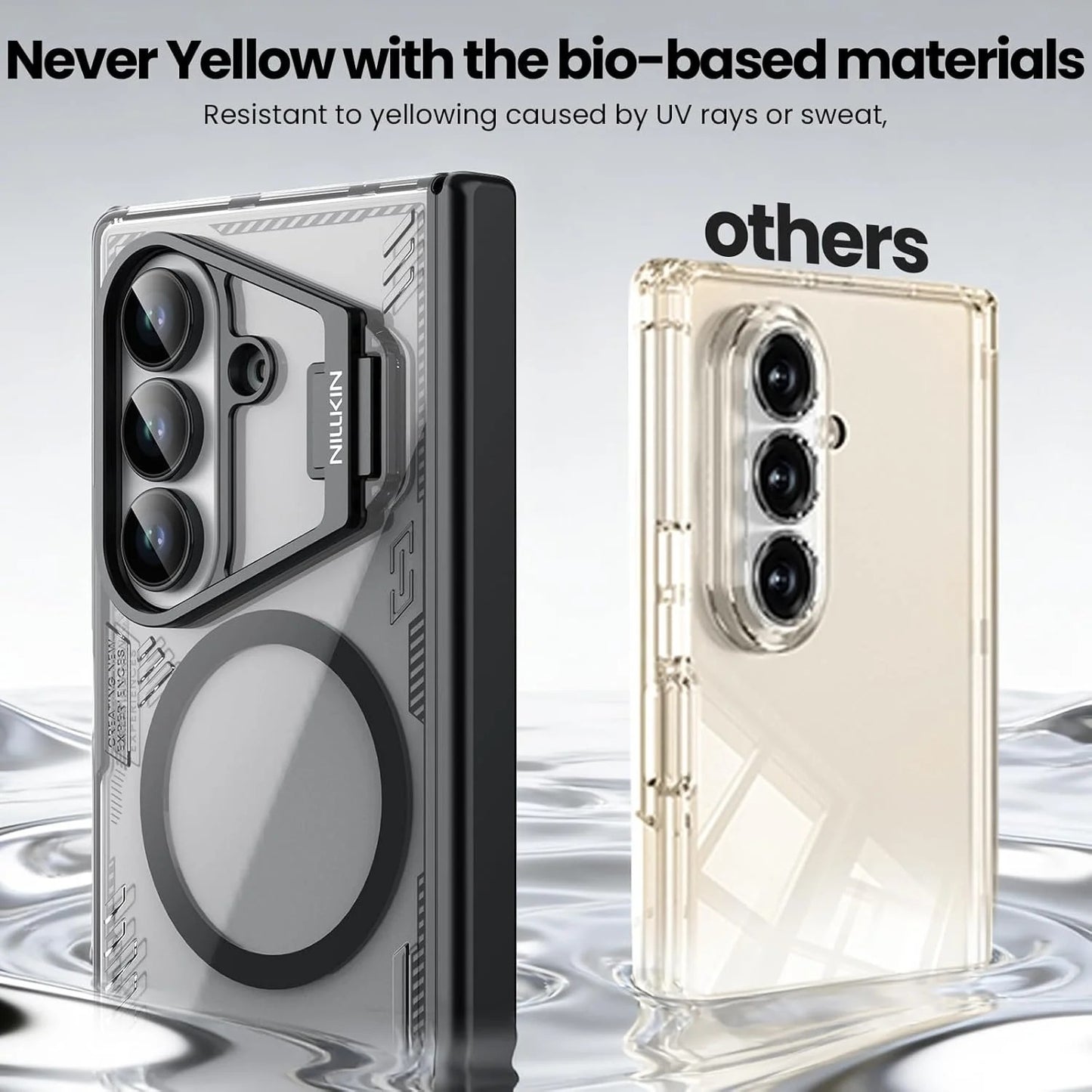 Samsung Z Fold8 Ultra Nillkin ICE-BLADE Series Corner Air Bags + Aluminum Camera Protect Stand Case with Magsafe