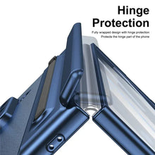 Samsung Galaxy Z Fold7 Plating Leather Case with Stylus & Glass Protection
