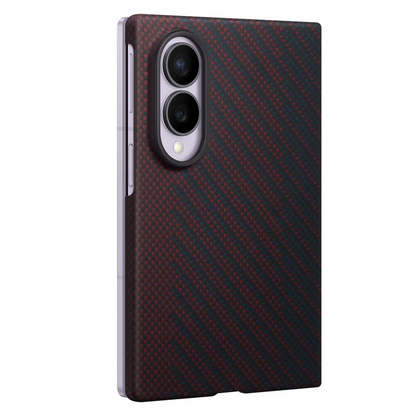 Samsung Z Fold8 Carbon Case, 0.8mm Slim Carbon Fiber Back Cover with Magsafe - Wine