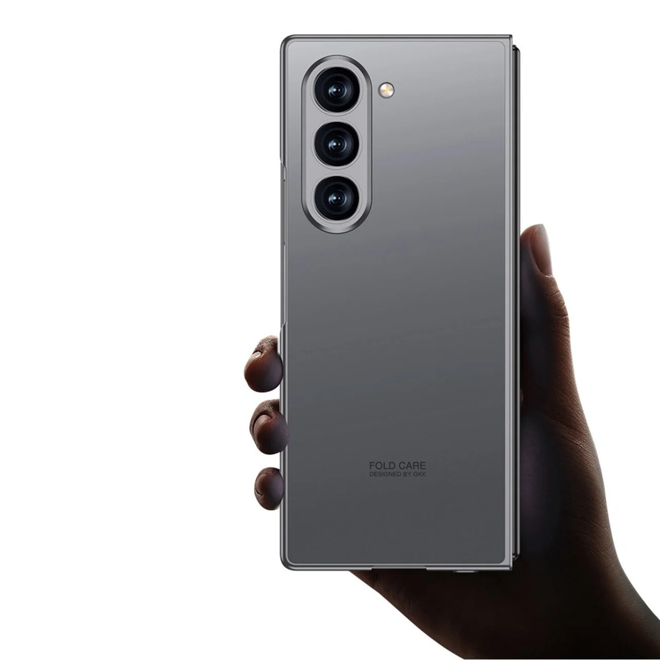 Samsung Galaxy Z Fold 6 Matte Frosted Shine Case with Camera & Front Glass Protection