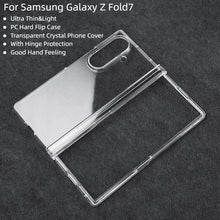 Samsung Galaxy Z Fold7 Thin & Light Crystal Clear Hinge Protection Case - Transparent