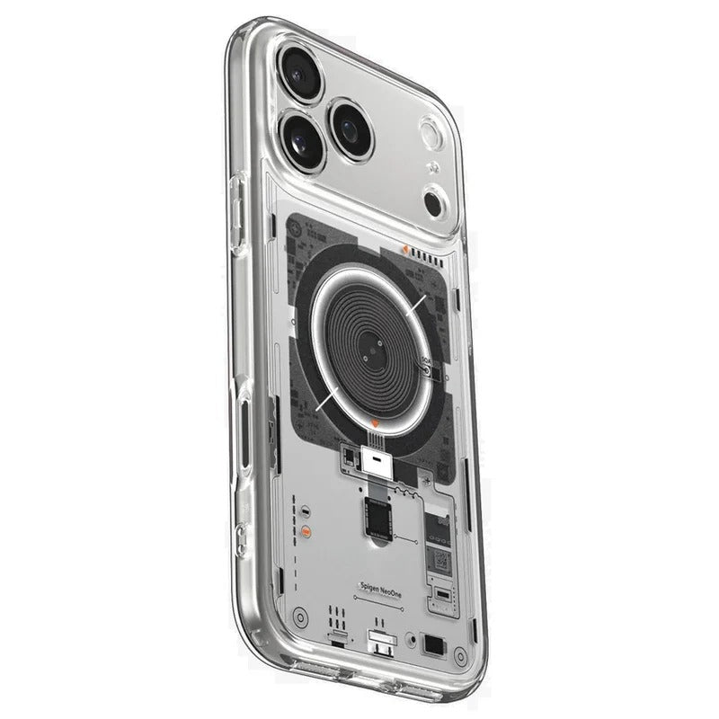 iPhone 18 Pro Max Machine Style Hybrid Shockproof Case with Magsafe - Neon