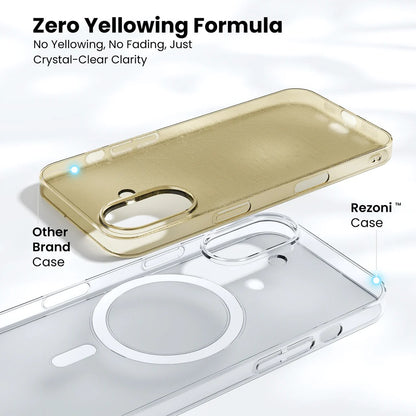 iPhone 17 Cristal Clear Magsafe Back Cover with IC Animation - Transparent