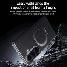 Samsung Z Fold8 Ultra SULADA Leather Case, S-View Window Magnetic Ring Holder Kickstand Cover with Magsafe