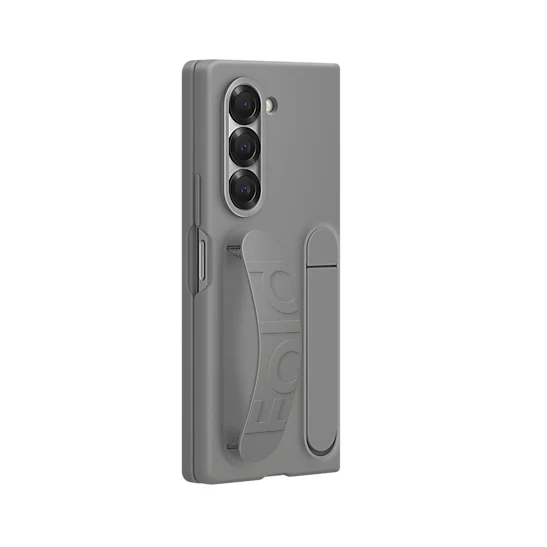 Samsung galaxy Z Fold 6 Matte Skin Feel Case with Inbuilt Band & Stand