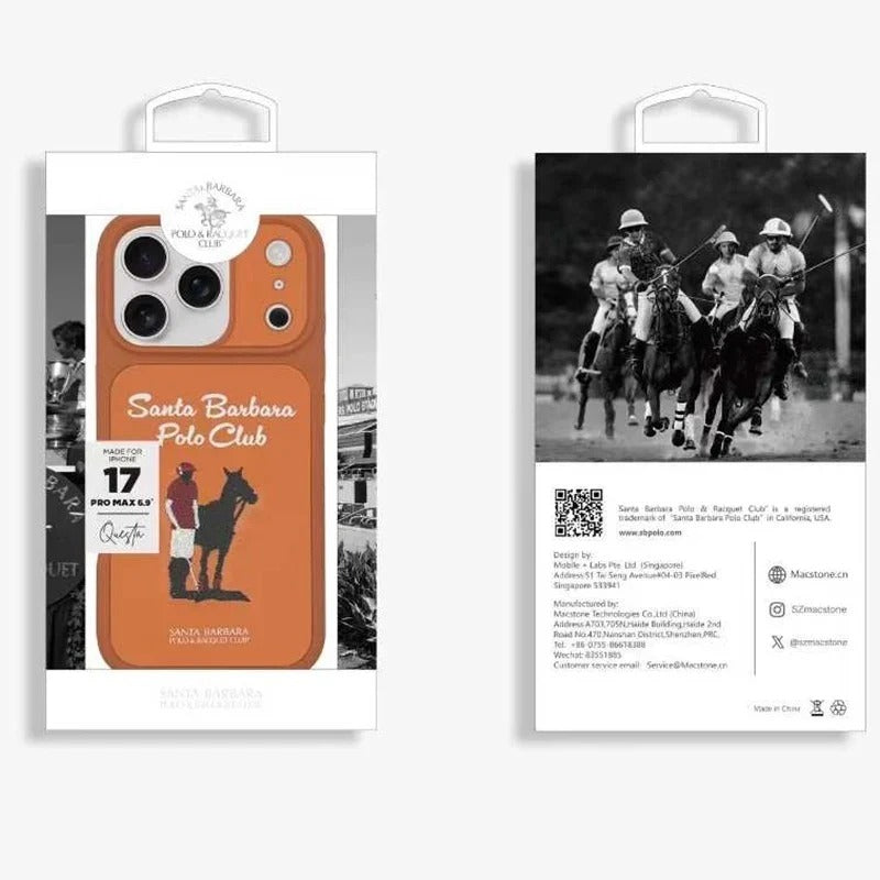 iPhone 18 Pro Leather Case, Original Santa Barbara Questa Series Leather Back Cover