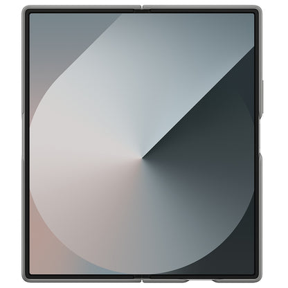 Samsung galaxy Z Fold7 Skin Feel Matte Case with Silicon Band & Stand - White