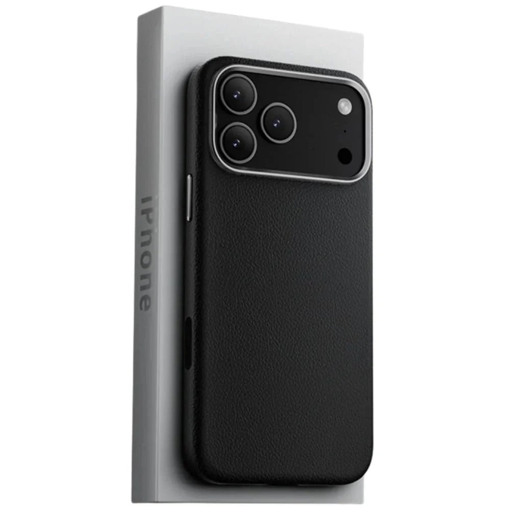 iPhone 18 Pro Business Style Leather Case with Camera Control Button