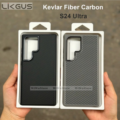 Samsung Galaxy S24 Ultra Soft Carbon Case with Metal Camera Protection