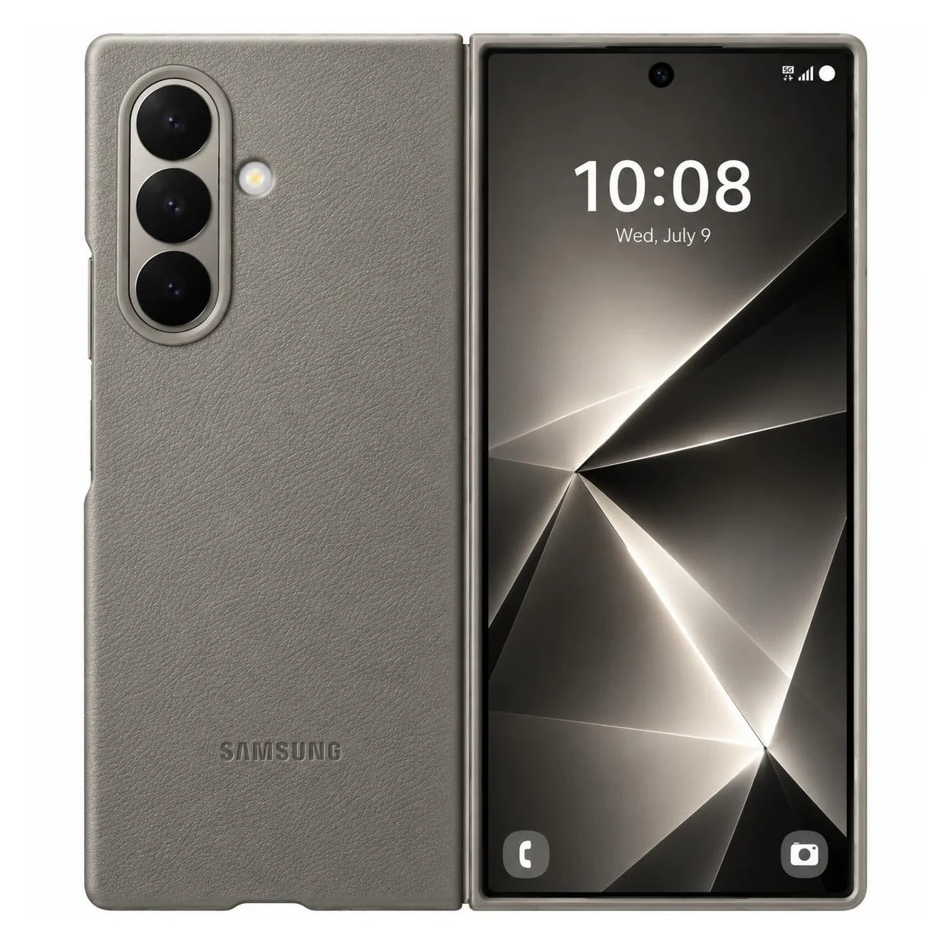 Samsung Z Fold8 Ultra Leather Case, Kindsuit Slim Leather Back Cover