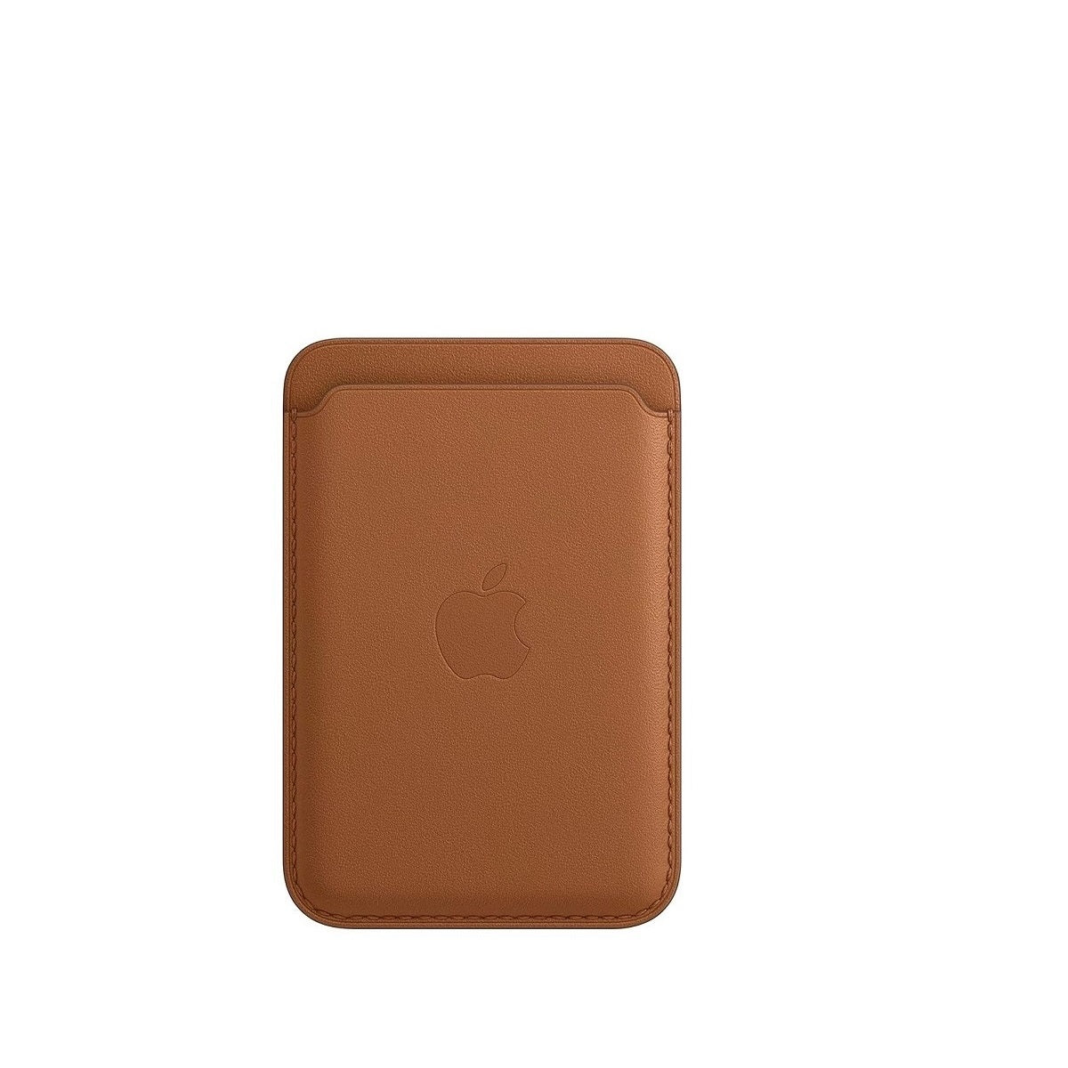 Leather MagSafe Wallet – Slim Magnetic Card Holder for iPhone - Saddle